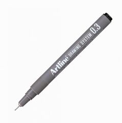 ARTLINE CIZIM KALEMI 03mm SIYAH 1 LI BLS.(233)