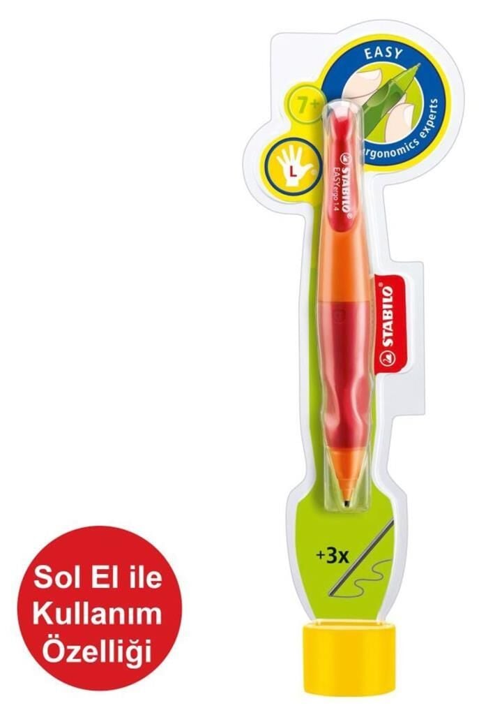 STABILO EASYERGO 1.4 KIRMIZI/TURUNCU SOL EL KALEMI