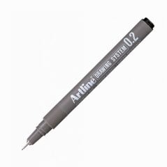 ARTLINE CIZIM KALEMI 02mm SIYAH 1 LI BLS.(232)