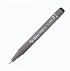 ARTLINE CIZIM KALEMI 02mm SIYAH 1 LI BLS.(232)