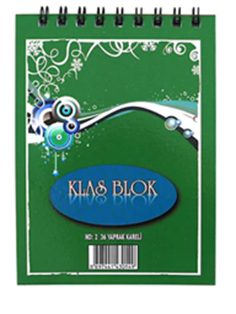KLAS  BLOKNOT 7X11 cm KARELI 36 YAPRAK NO:1