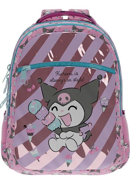 Kuromi Lisanslı Okul Çantası 3192 – Ergonomik, İki Bölmeli, 43x32 cm