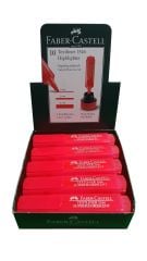 FABER FOSFORLU KALEM SEFFAF KIRMIZ 10LU (154621)