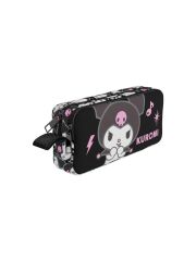 Kuromi Lisanslı Kalem Çantası 3159 – İki Bölmeli, Su İtici Polyester