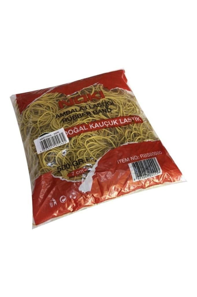 NOKI AMBALAJ LASTIGI SARI %100 KAUCUK 500gr 7cm