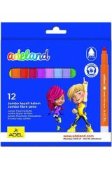 ADELAND KECELI KALEM JUMBO 12 RENK