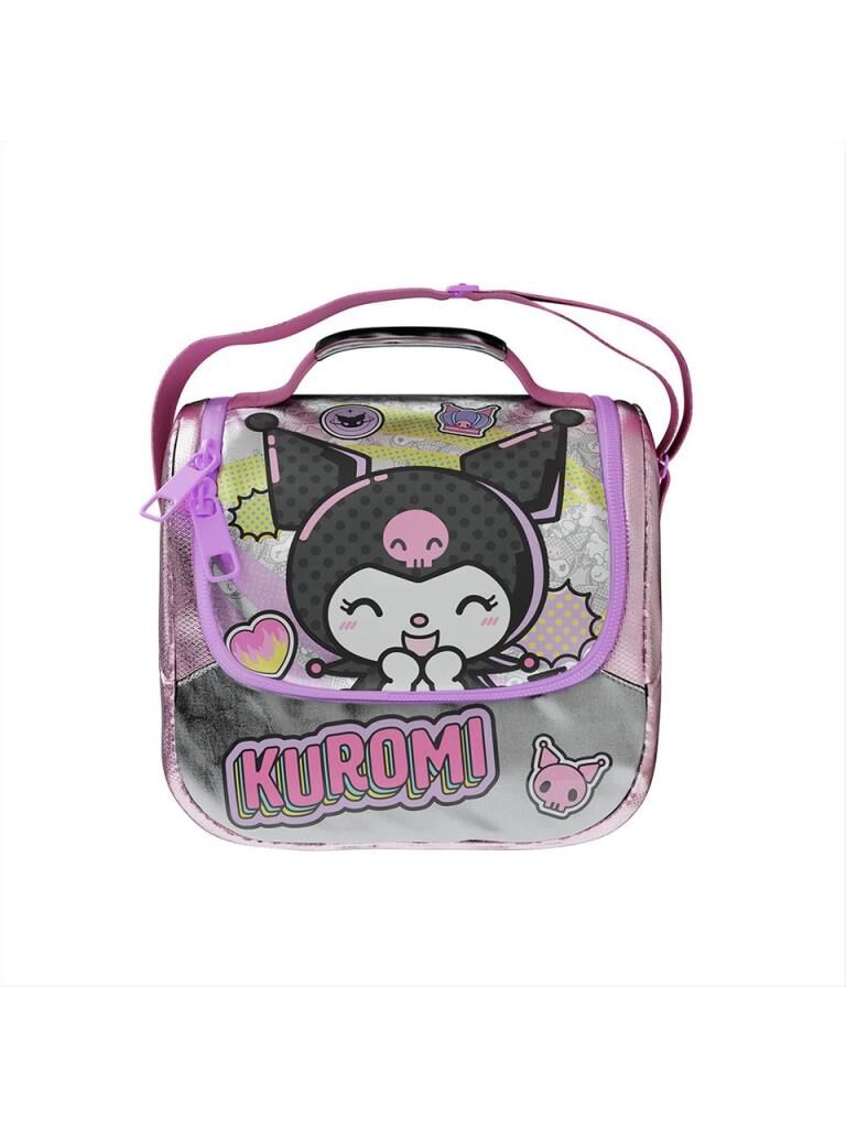 Kuromi Termoslu Beslenme Çantası 16x12x22 cm Su İtici Polyester