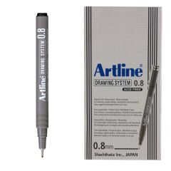 ARTLINE CIZIM KALEMI 08mm SIYAH 12LI KUTU (238)