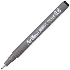 ARTLINE CIZIM KALEMI 08mm SIYAH 1 LI BLS.(238)