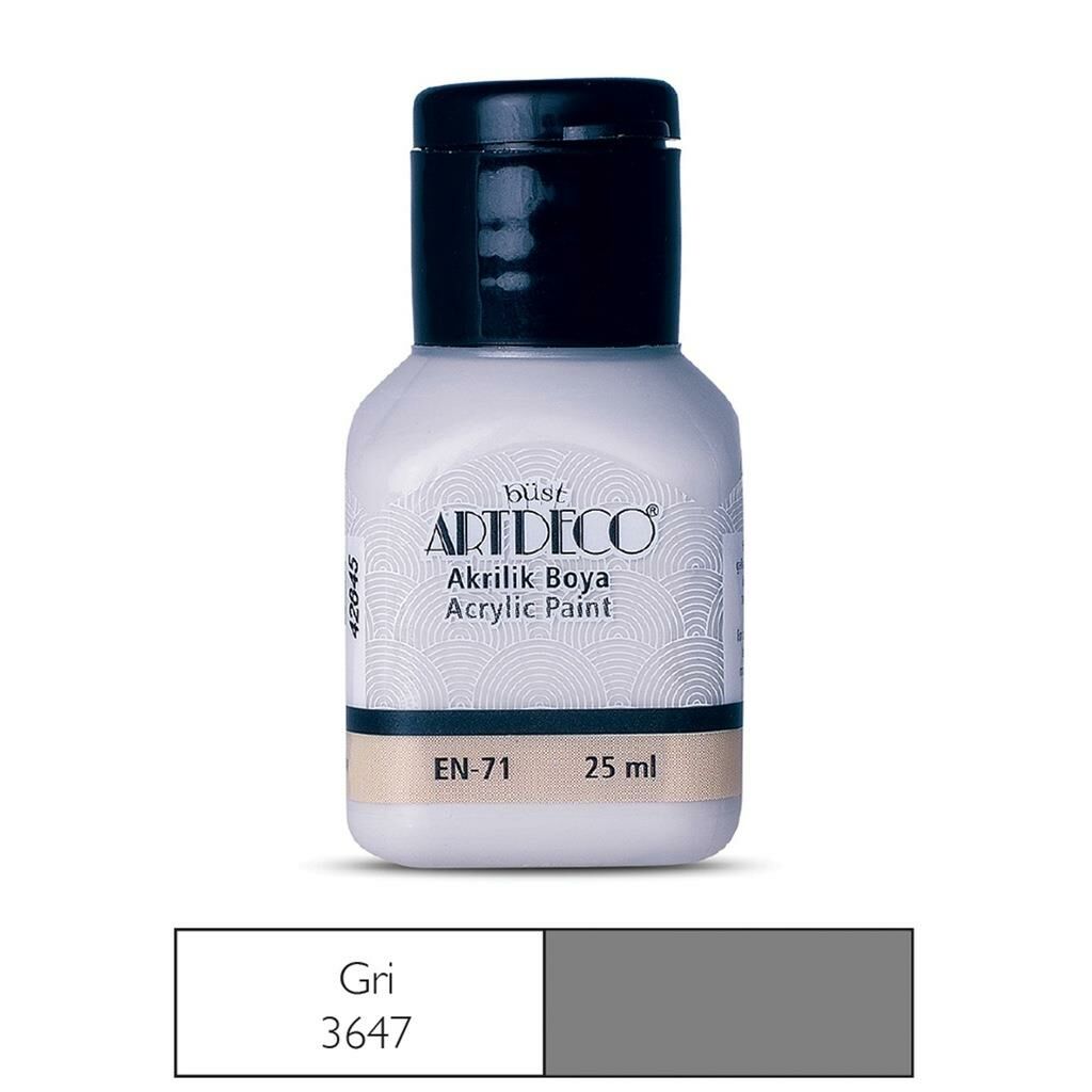 ARTDECO AKRILIK BOYA 25ML GRI (70A-3647)