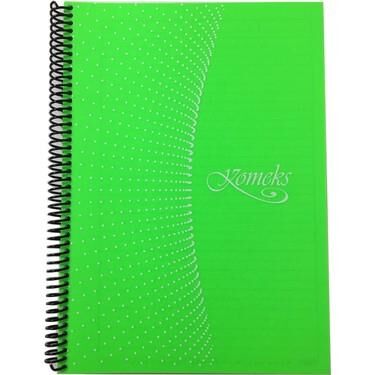 KOMEKS SPIRALLI DEFTER PP KAPAK A4 144YP CIZGILI