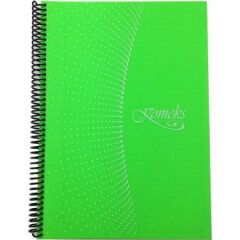KOMEKS SPIRALLI DEFTER PP KAPAK A4 144YP CIZGILI