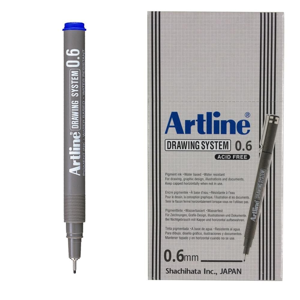 ARTLINE CIZIM KALEMI 06mm MAVI 12LI KUTU (236)