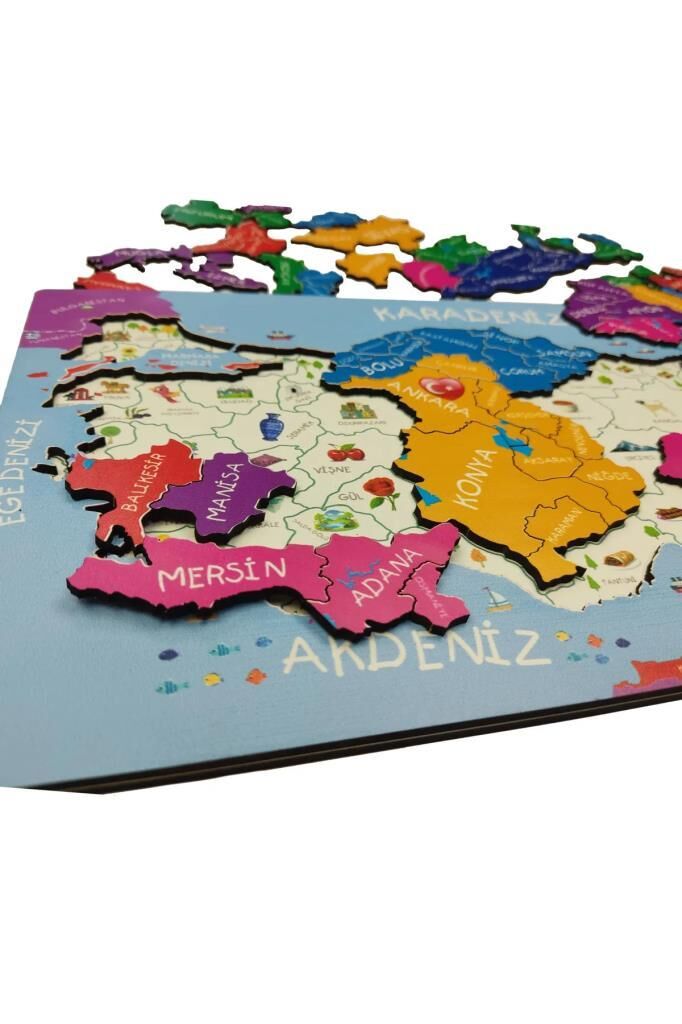 GIFT PLUS AHSAP TURKIYE HARITASI YAPBOZ 20x40 79LU