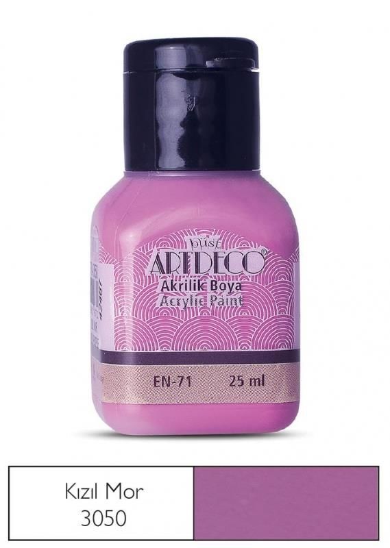 ARTDECO AKRILIK BOYA 25ML KIZIL MOR(3050)