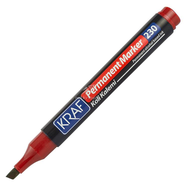 KRAF PERMANENT MARKER KESIK UC KIRMIZI 1 LI (230)