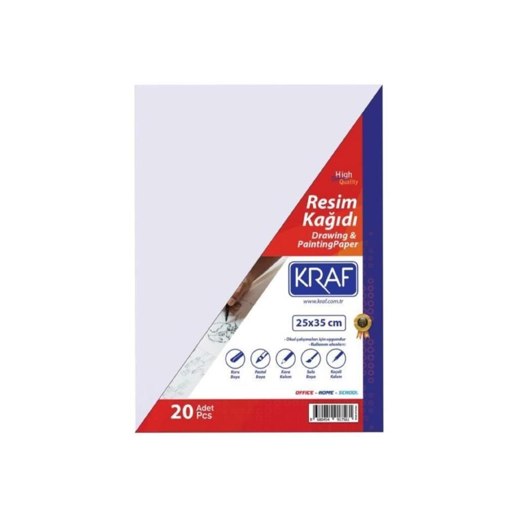 KRAF RESIM KAGIDI 25x35 120GR 20 LI