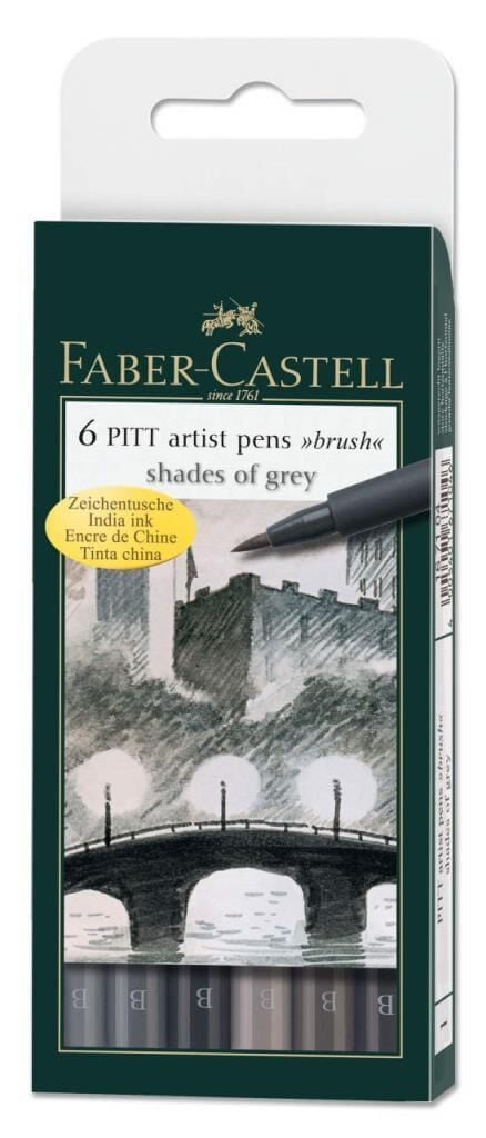 FABER CIZIM KALEMI PITT GRI TON 6 LI (5188167104)