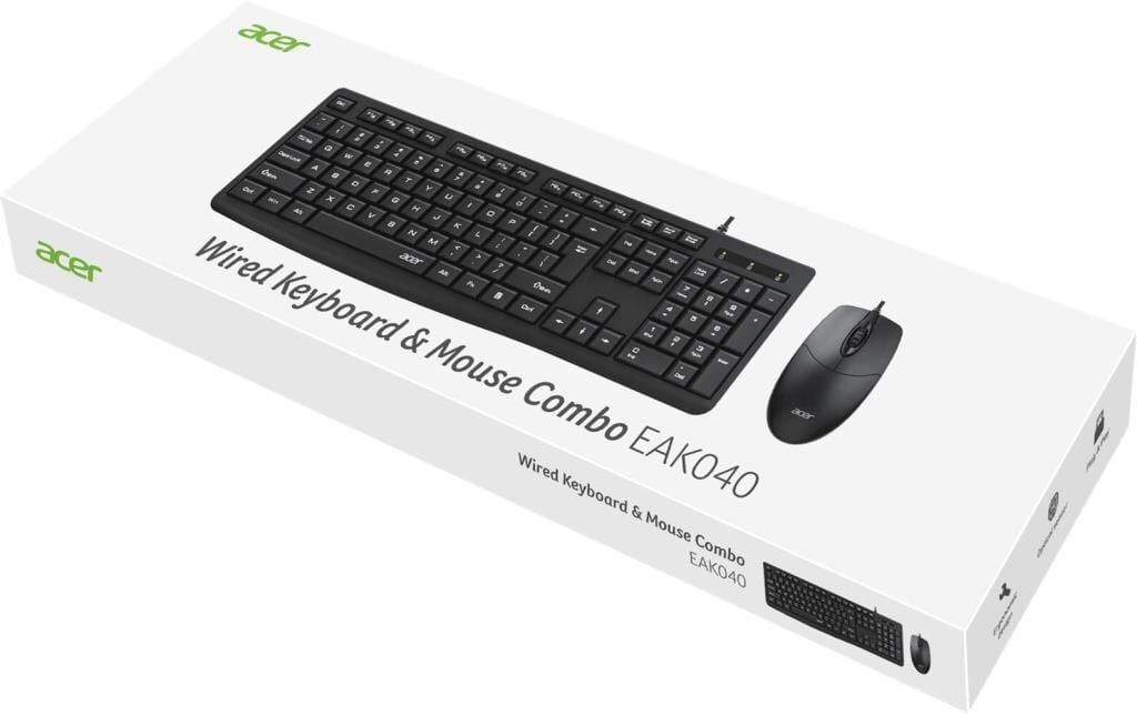 ACER EAK040 BKL KABLOLU KLAVYE+ MOUSE SET