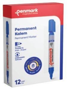 PENMARK PERMANENT MARKOR MAVI12 LI KUTU HS-405