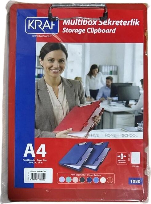 KRAF SEKRETERLIK SAKLAMA BOLMELI A4 1080 KIRMIZI