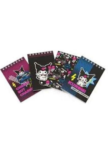 Kuromi A7 Spiralli Bloknot 42 Yaprak Çizgili 140100-12