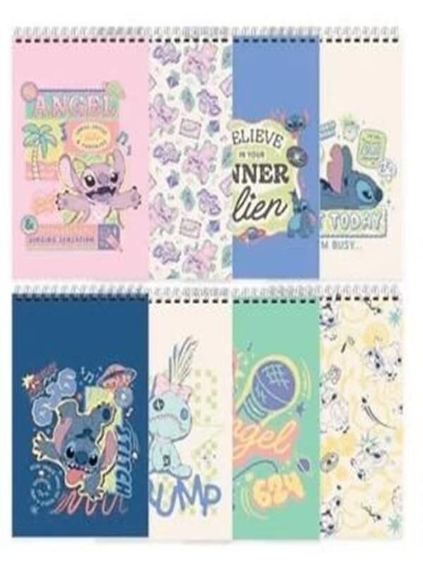 Lilo & Stitch A7 Spiralli Bloknot 42 Yaprak Çizgili