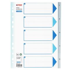 BIGPOIN SEPERATOR  PLASTIK A4 1-5 RAKAM (227-05)
