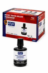 KRAF BEYAZ TAHTA MUREKKEBI 100 cc  SIYAH 6 LI KUTU