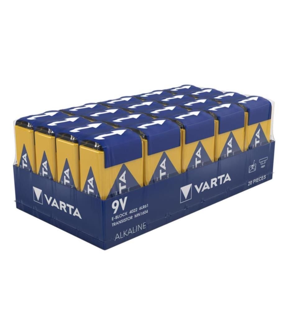 VARTA INDUSTRIAL 9V PIL 20 LI