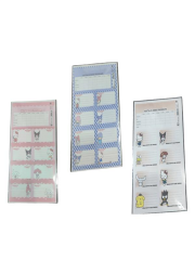 Hello Kitty And Friends Ders Programlı 3'lü Okul Etiketi 24 Adet 220130-13