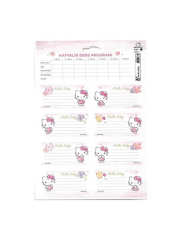 Hello Kitty And Friends Ders Programlı 3'lü Okul Etiketi 24 Adet 220130-13
