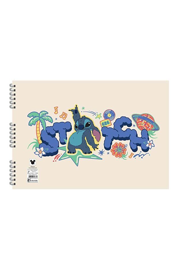 Lilo & Stitch Spiralli Resim Defteri 17x25 cm 15 Yaprak 300115-14