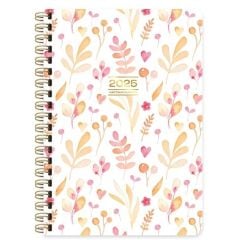 KESKIN AJANDA HAFTALIK 2025 A5 SPR.CICEK 600082