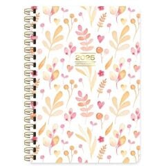 KESKIN AJANDA HAFTALIK 2025 A5 SPR.CICEK 600082