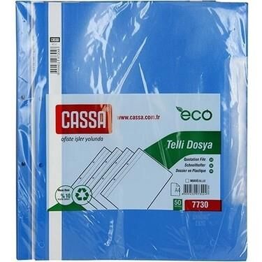 CASSA TELLI DOSYA MAVI 50 LI