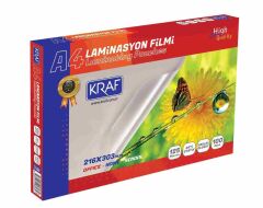 KRAF LAMINASYON FILMI A4 150mıc 100 LU (2129)