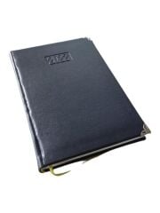 Sim 2026 Suni Deri Çizgili Ajanda 14x20 cm