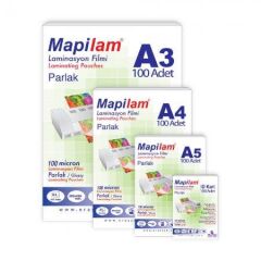 Mapilam A4 Laminasyon Filmi 250 Micron 100’lü Parlak Anti-Statik – Model 102