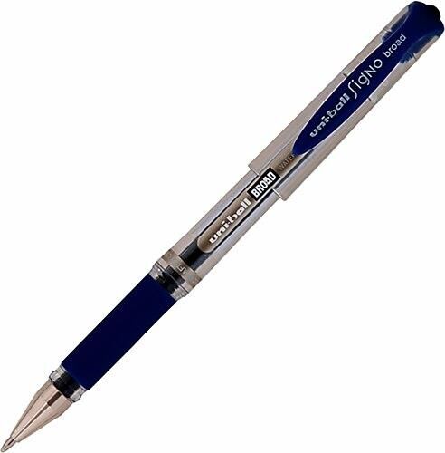 UNIBALL SIGNO BROAD JEL KALEM MAVI-SIYAH (UM-153)