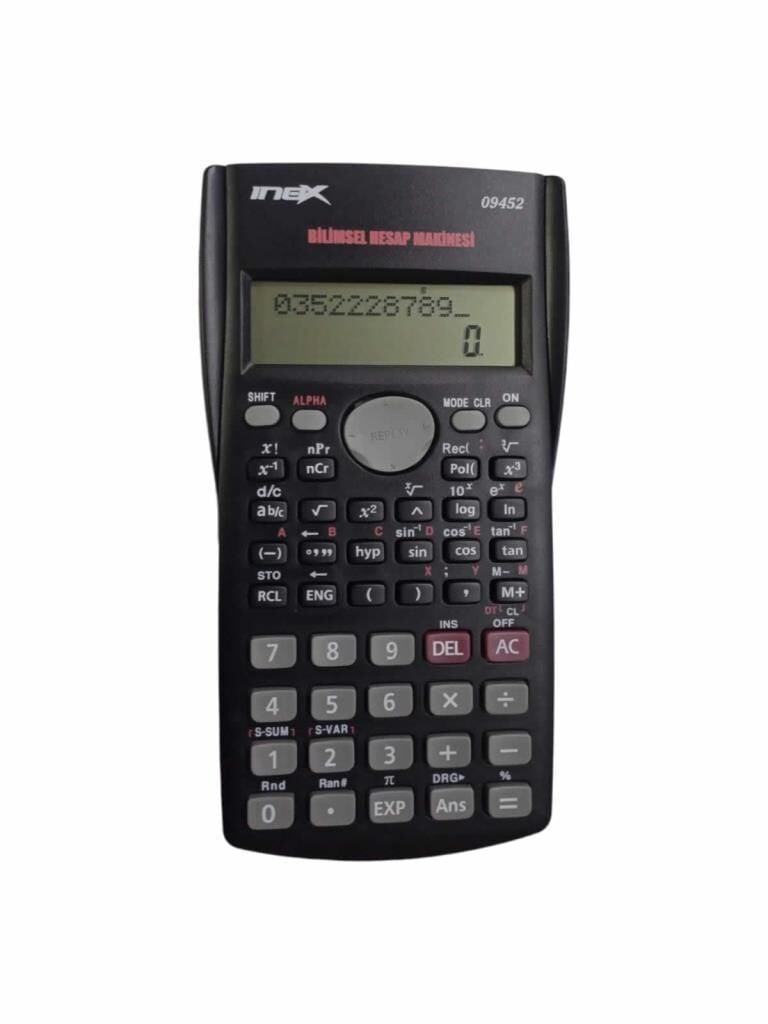 INOX HESAP MAKINESI 10+2 FONKSIYONLU 09452