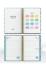 YMN Günlük Ajanda 2026 Flowers Spiralli 17x24 cm 320 Sayfa SPR.1 DD-020