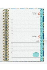 YMN Günlük Ajanda 2026 Flowers Spiralli 17x24 cm 320 Sayfa SPR.1 DD-020