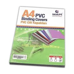 MAPI CILT KAPAGI PVC A4 160 MIC SEF. KIRMIZI 100LU