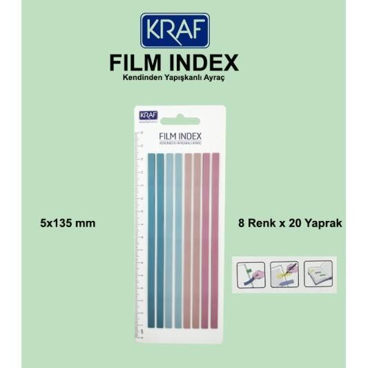 KRAF INDEX FILM (PP) 5x135MM 8 RENK X 20YP MORANDI