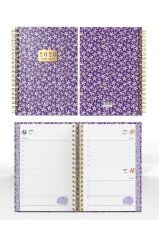 YMN Günlük Ajanda 2026 Flowers Spiralli 17x24 cm 320 Sayfa SPR.1 DD-020