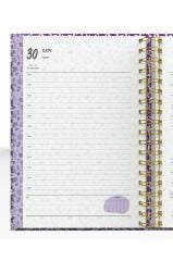 YMN Günlük Ajanda 2026 Flowers Spiralli 17x24 cm 320 Sayfa SPR.1 DD-020