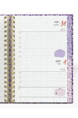 YMN Günlük Ajanda 2026 Flowers Spiralli 17x24 cm 320 Sayfa SPR.1 DD-020