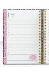 YMN Günlük Ajanda 2026 Flowers Spiralli 17x24 cm 320 Sayfa SPR.4 DD-020