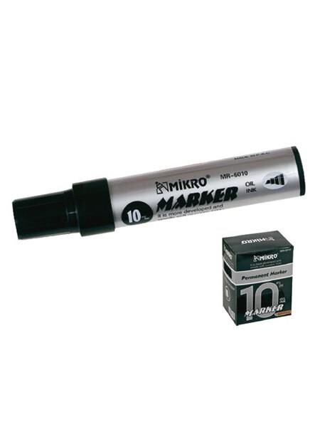 MIKRO PERMANENT MARKER 10mm SIYAH KESIKUC(MR-6010)